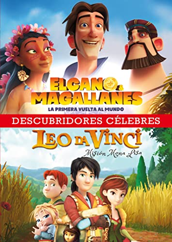 Descubridores Celebres (DVD) Pack 2 peliculas: Elcano & Magallanes, la primera vuelta al mundo / Leo Da Vinci: Mision Mona Lisa
