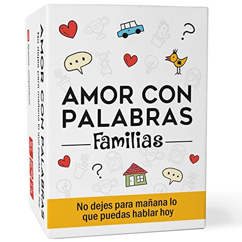 AMOR CON PALABRAS - Familias ‍‍‍ | Juegos de Mesa para niños y Adultos Que fortalecen los vínculos Familiares creando Conversaciones de Calidad. 2 jugadores